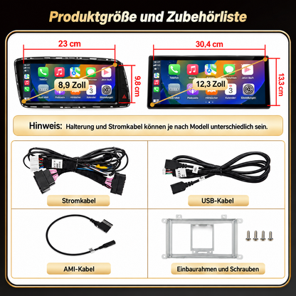 Touchscreen für Audi Q5 – Wireless CarPlay & Android Auto