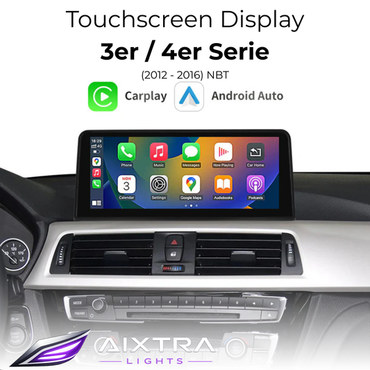 Touchscreen für BMW 3er & 4er NBT – Wireless CarPlay & Android Auto