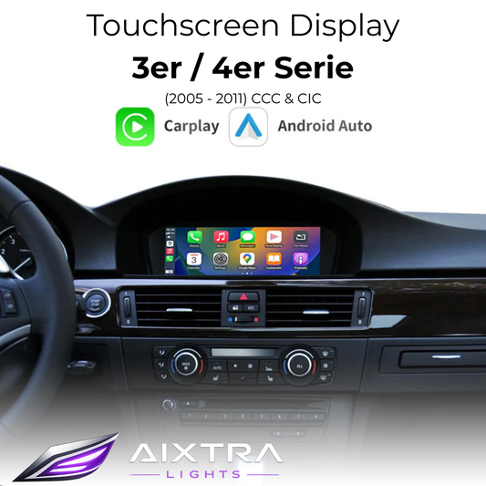 Touchscreen für BMW 3er E90–E93 mit CCC oder CIC – Wireless CarPlay & Android Auto