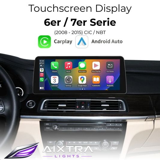 Touchscreen für BMW 6er & 7er mit CIC oder NBT – Wireless CarPlay & Android Auto