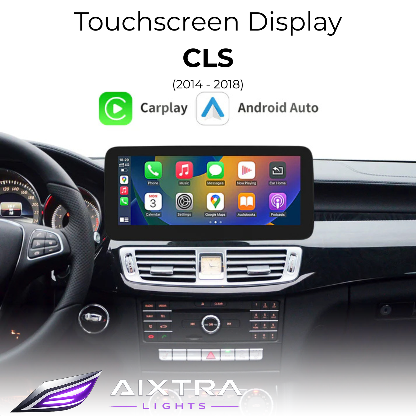 Touchscreen für Mercedes CLS – Wireless CarPlay & Android Auto