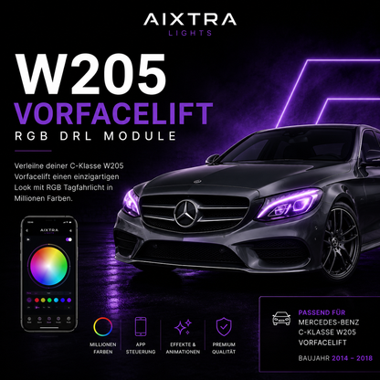 Mercedes-Benz W205 Vorfacelift RGB DRL Modul (2014–2018)