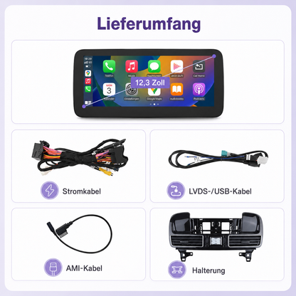 Touchscreen für Mercedes ML & GL – Wireless CarPlay & Android Auto