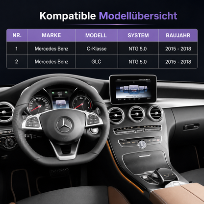 Wireless CarPlay & Android Auto Modul für Mercedes C-Klasse W205 & GLC X253