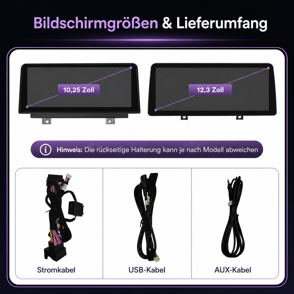 Touchscreen for BMW 3 Series E90–E93 with CCC or CIC – Wireless CarPlay & Android Auto