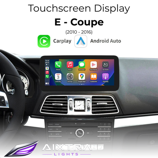 Touchscreen für Mercedes E-Klasse Coupé – Wireless CarPlay & Android Auto