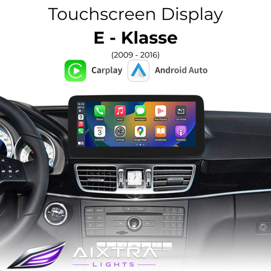 Touchscreen für Mercedes E-Klasse – Wireless CarPlay & Android Auto